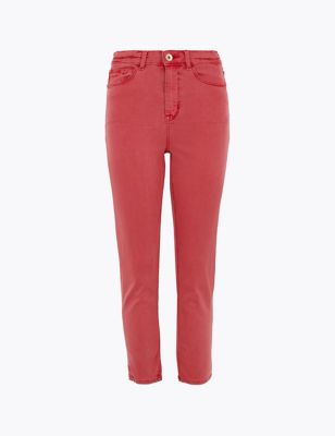 Supersoft High Waisted Skinny Cropped Jeans | M&S Collection | M&S