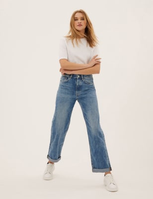 Boyfriend Jeans With Recycled Cotton