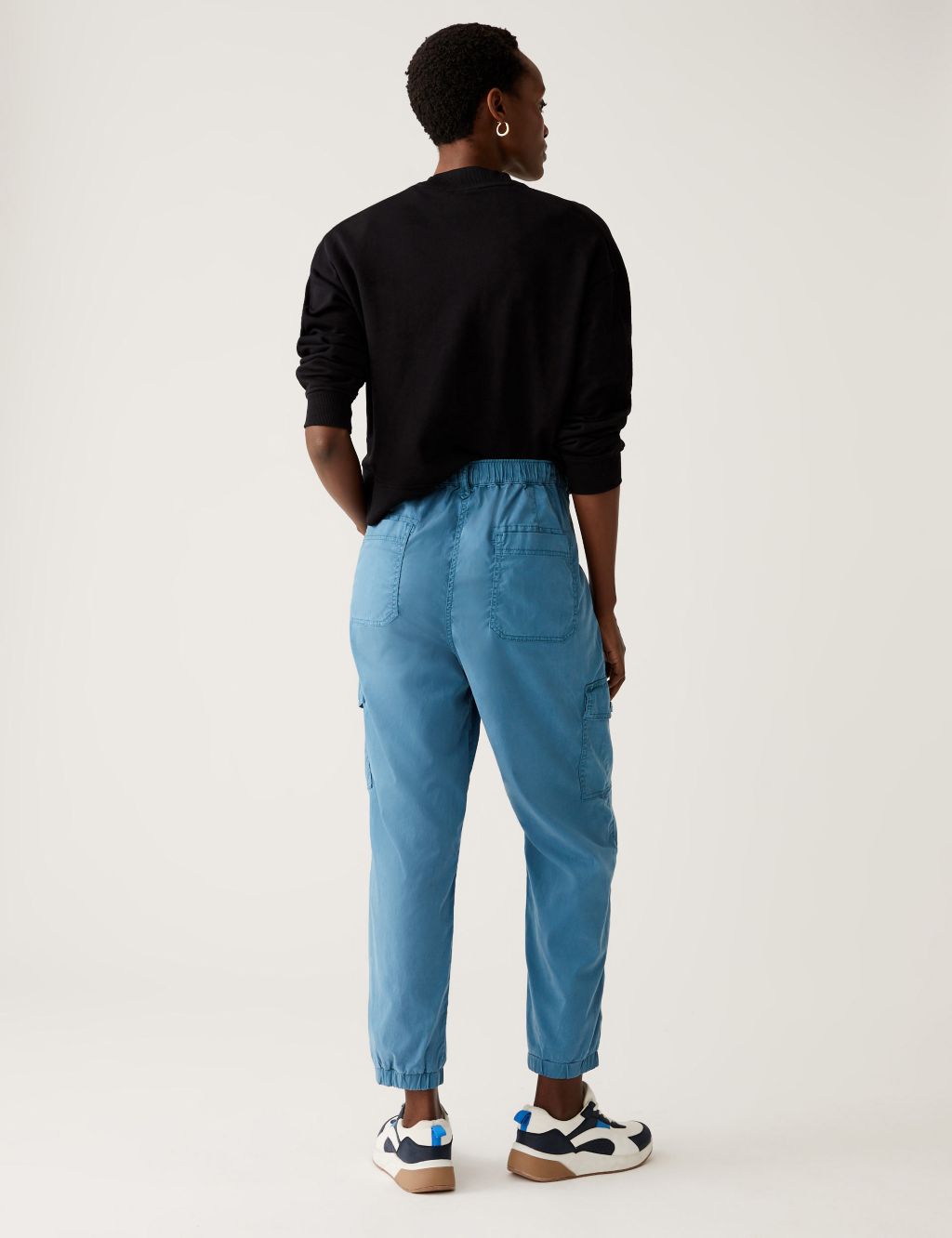 Lyocell Rich Cargo Tea Dyed Trousers image 5