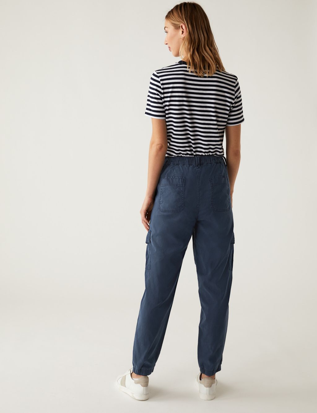 Lyocell Rich Cargo Tea Dyed Trousers image 4