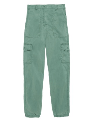

M&S Collection Pantalón cargo de Tencel™ con diseño teñidoWomens - Khaki, Khaki