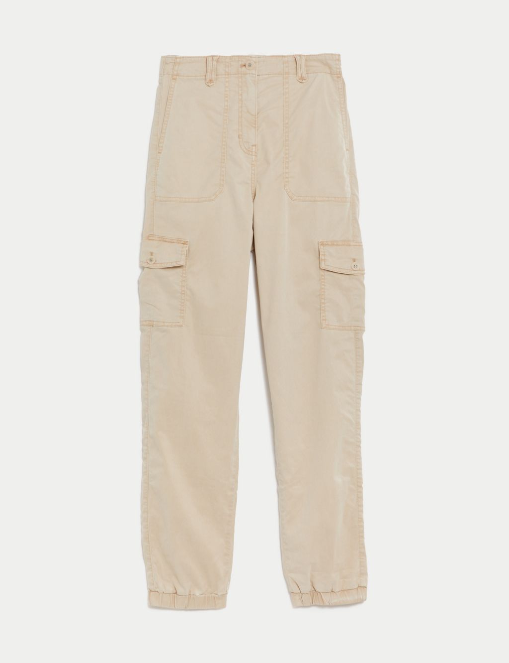 Lyocell Rich Cargo Tea Dyed Trousers image 2
