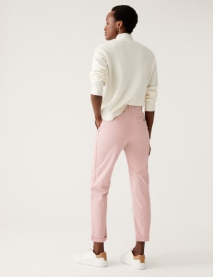 Cotton Rich Tea Dyed Slim Fit Chinos