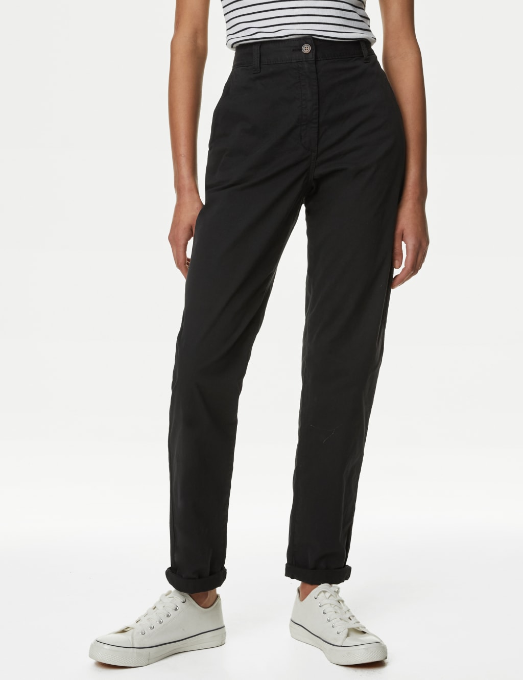 Cotton Rich Tea Dyed Slim Fit Chinos image 2