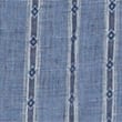 Pure Linen Striped Wide Leg Cropped Trousers - navymix