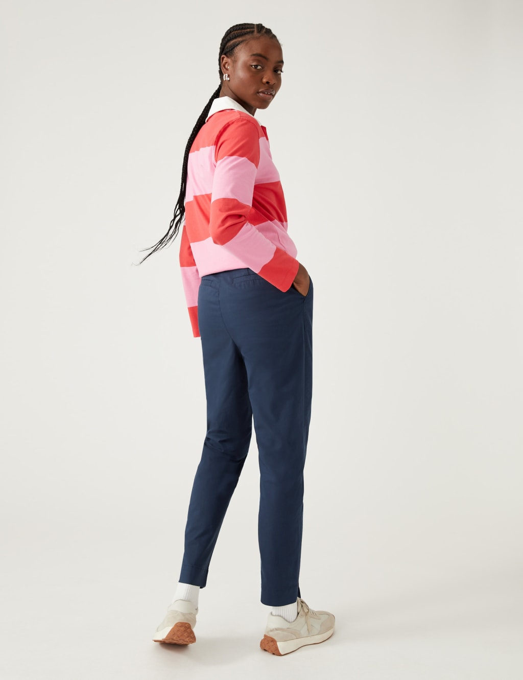 Cotton Rich Tapered Chinos image 3