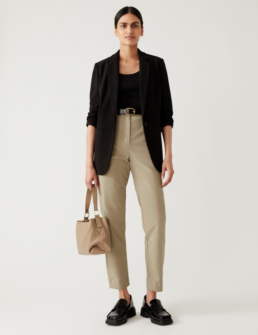 Cotton Rich Tapered Chinos image 1