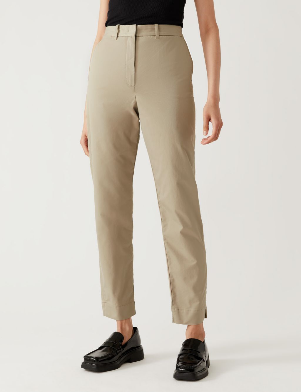 Cotton Rich Tapered Chinos image 3