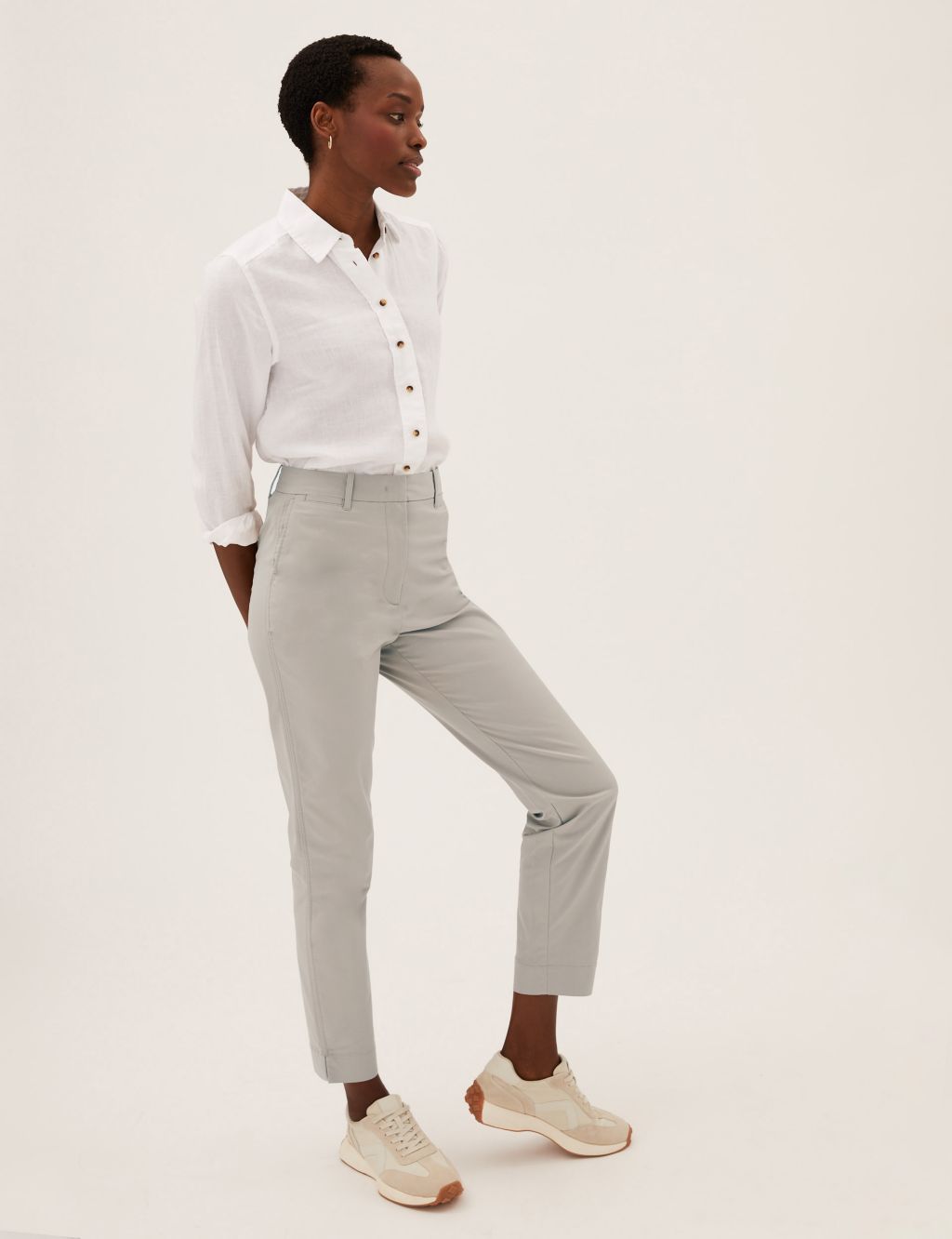 Cotton Rich Tapered Chinos image 6