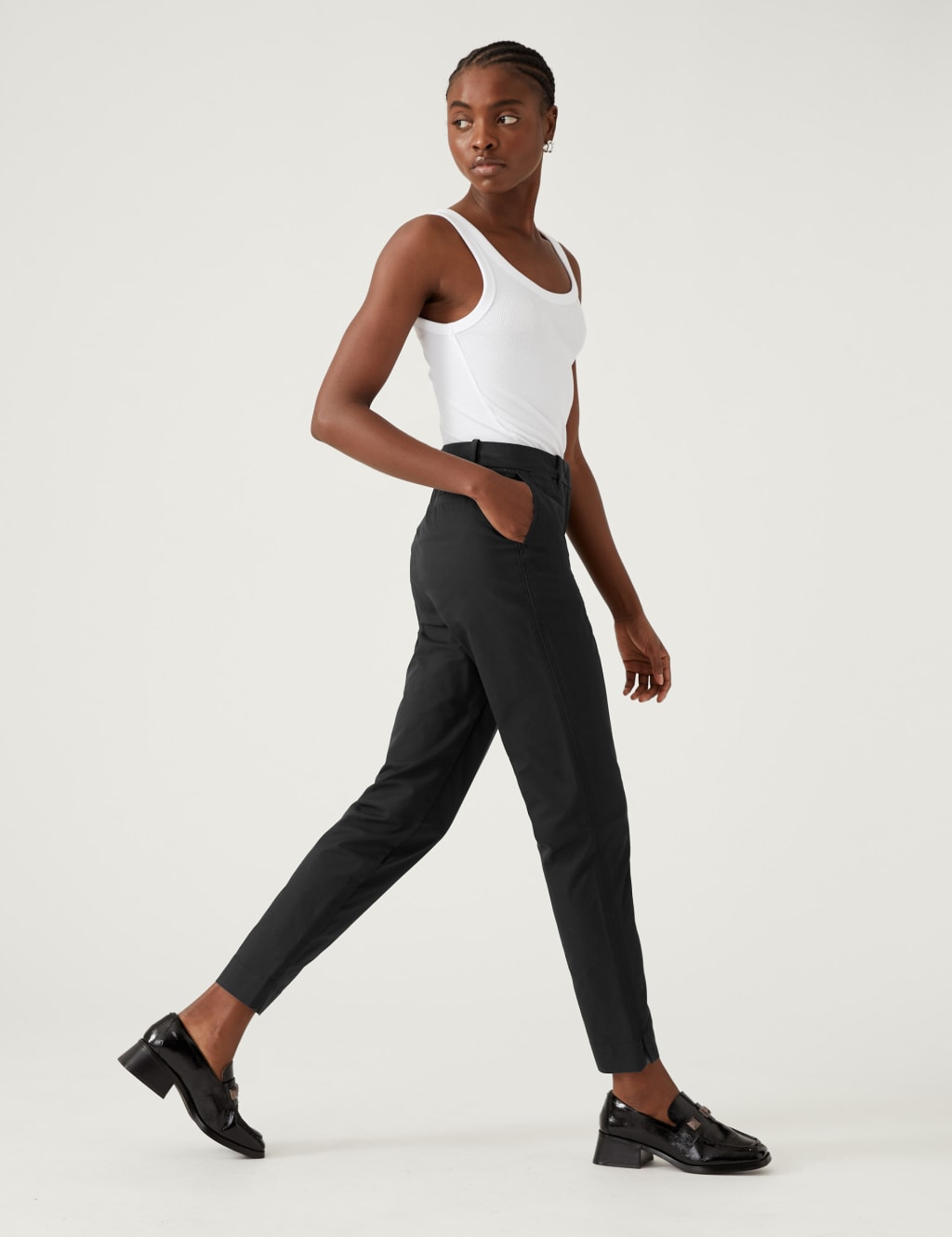 Cotton Rich Tapered Chinos image 4