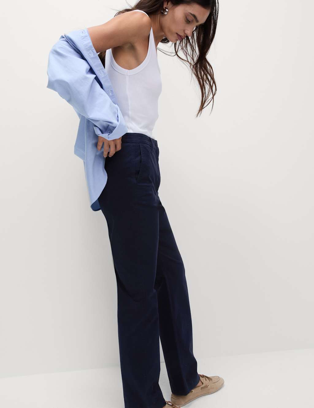 M&s womens cotton chinos on sale