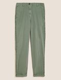 Cotton Rich Tapered Ankle Grazer Chinos