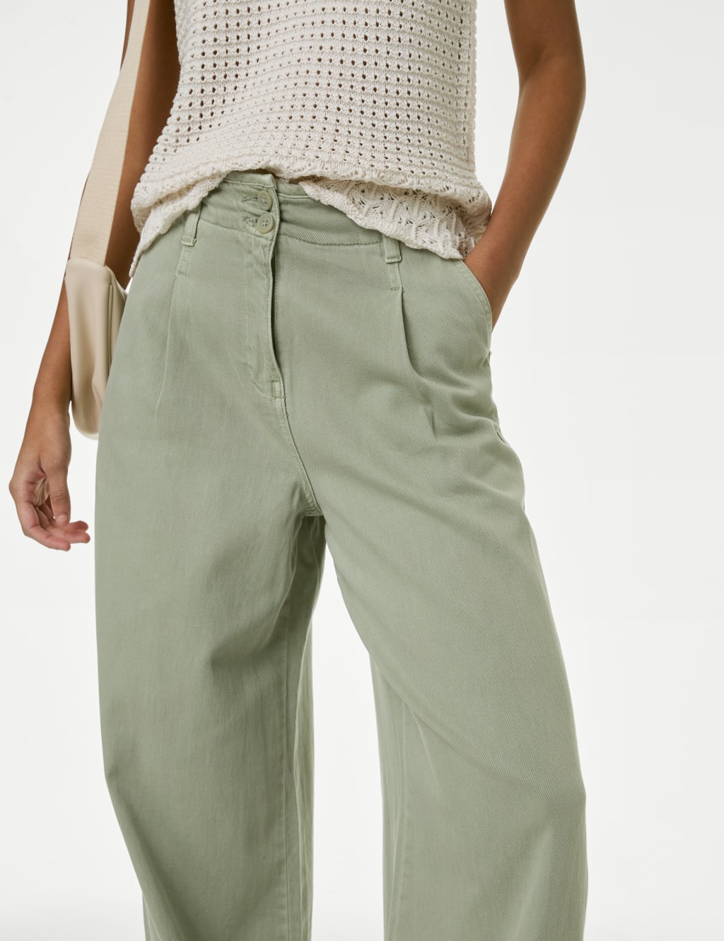 Wide leg pants light sage  Trendy Pants - Lush Fashion Lounge