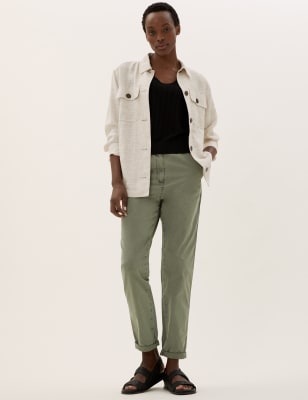 Cargo Utility Tapered Ankle Grazer Trousers, M&S Collection