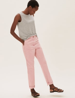 ladies casual trousers marks and spencer