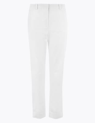  Chino coupe droite en coton - Soft White