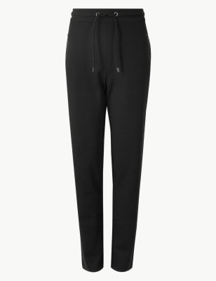 m&s cotton straight leg joggers