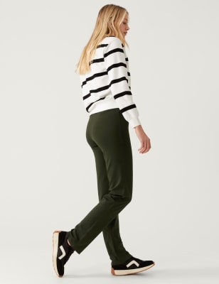 

Womens M&S Collection Cotton Rich Straight Leg Joggers - Pine Green, Pine Green