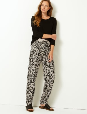 Linen on sale peg trousers