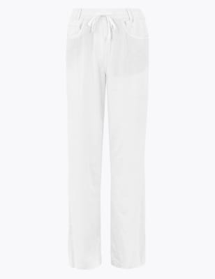 Marks and spencer ladies linen clearance trousers