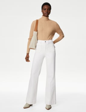 Marks and cheap spencer cream jeans