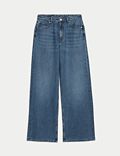 Slouchy Mid Rise Wide Leg Jeans