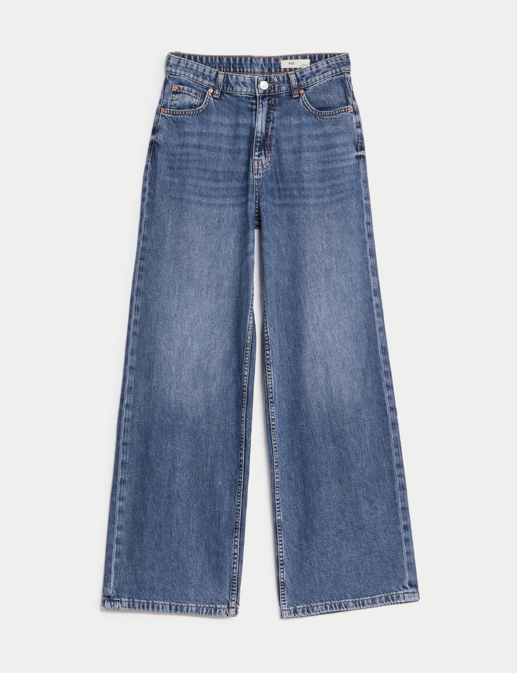 Lyocell™ Blend Mid Rise Wide Leg Jeans image 2