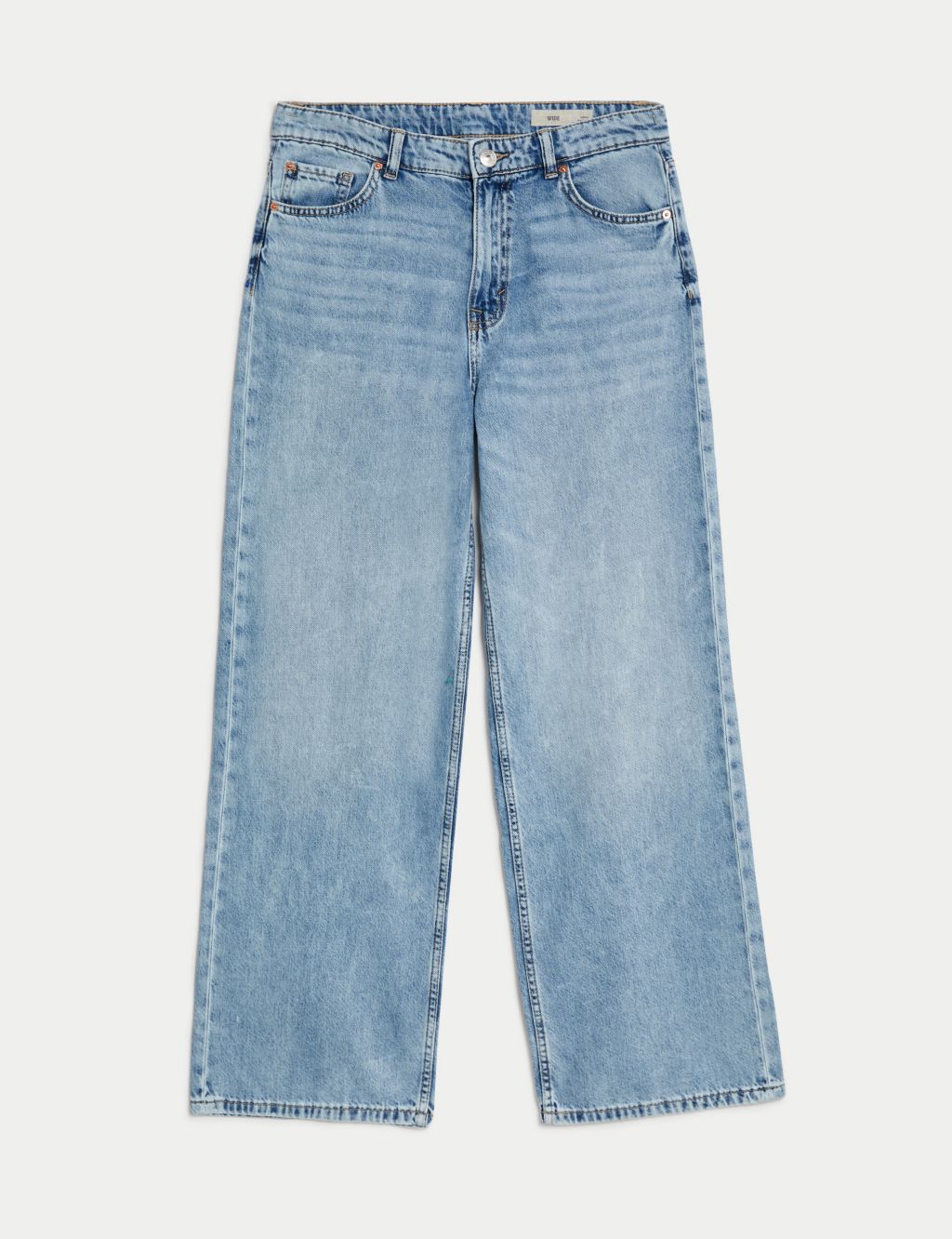 Lyocell™ Blend Mid Rise Wide Leg Jeans image 2