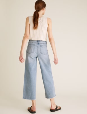 Wide Leg Cropped Jeans