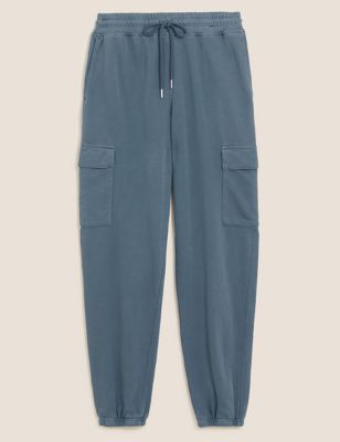 M&S Womens Jersey Utility Tapered Joggers