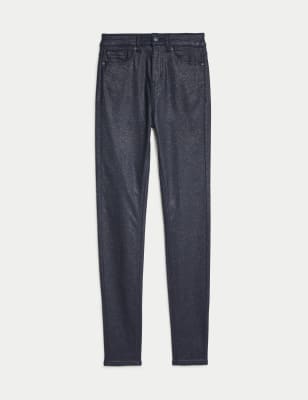 Ivy High Waisted Shimmer Skinny Jeans