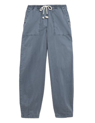 

Womens M&S Collection Cotton Rich Balloon Ankle Grazer Chinos - Air Force Blue, Air Force Blue