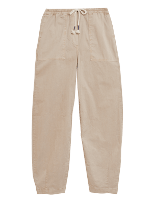 

M&S Collection Chinos tobilleros de algodón con diseño de globosWomens - Sand, Sand