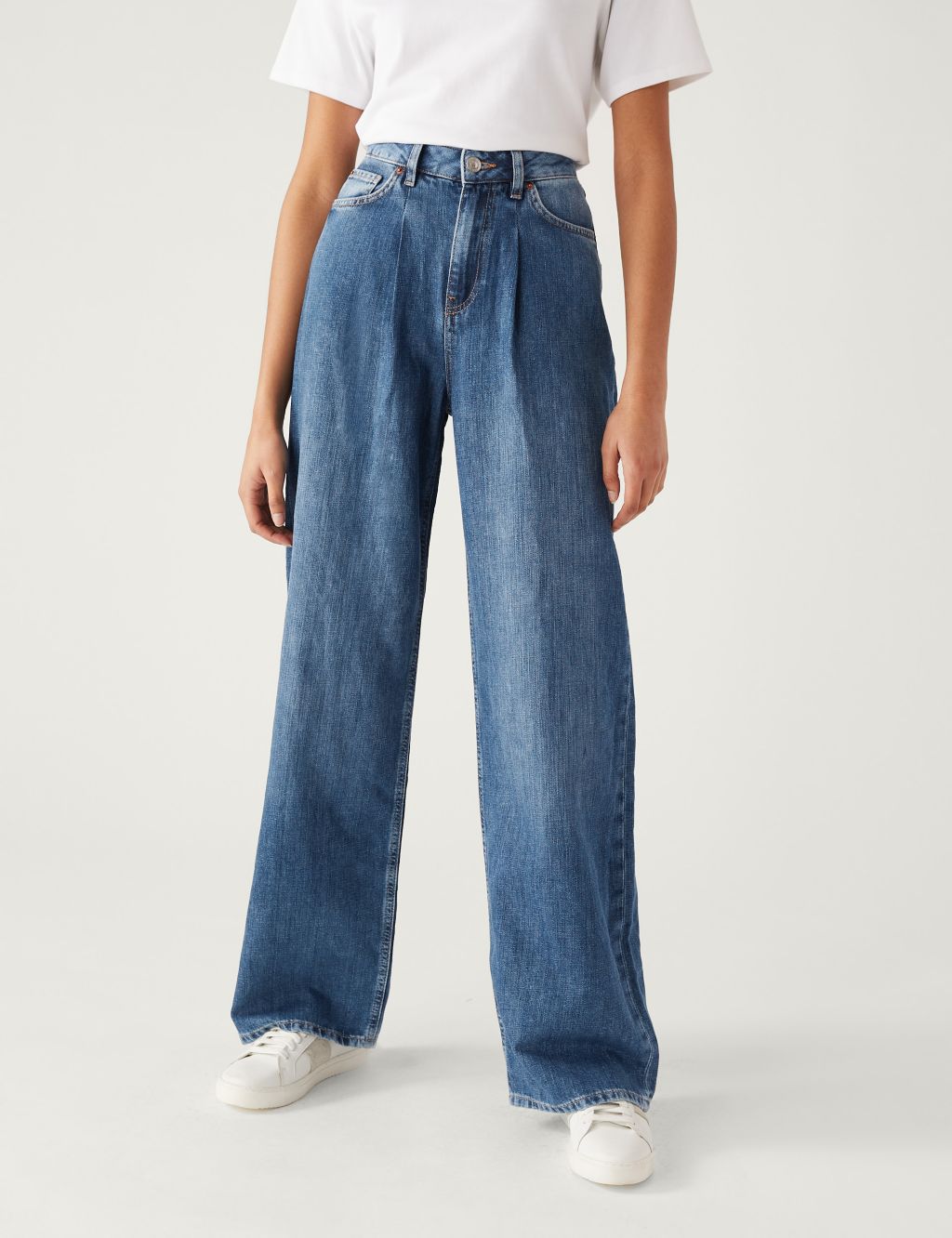 High Waisted Wide Leg Jeans image 2