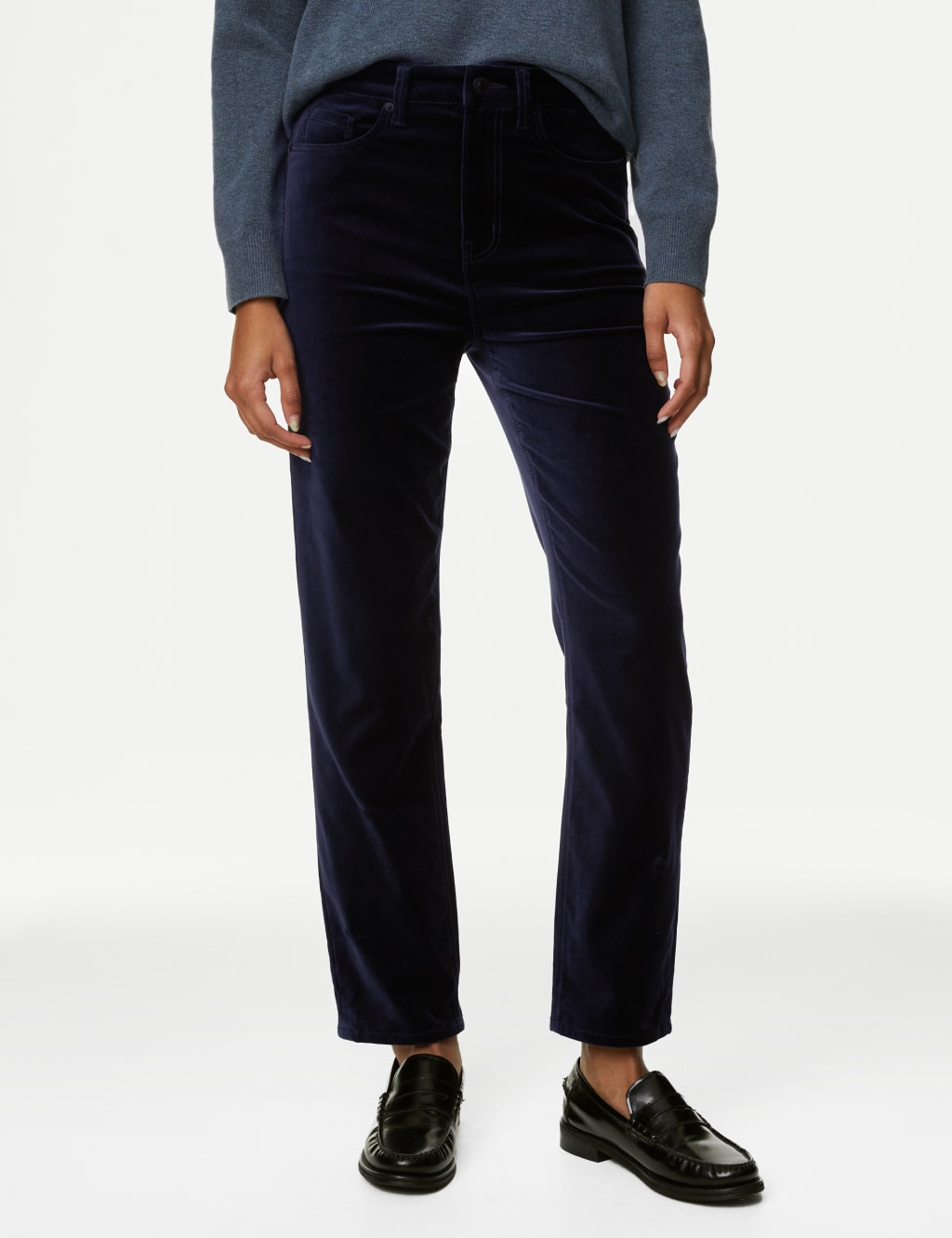Harper Velvet Cigarette Ankle Grazer Jeans image 4