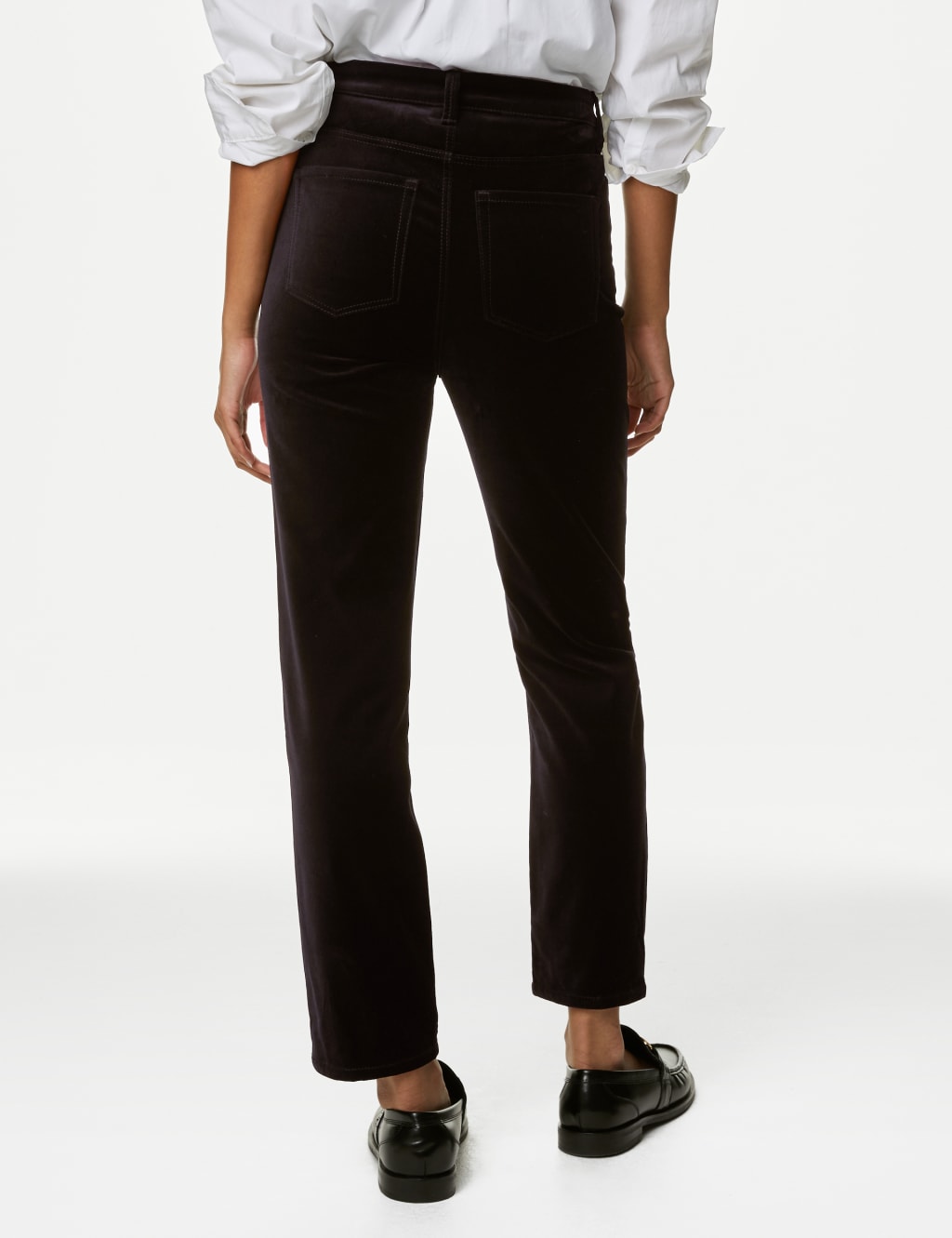 Harper Velvet Cigarette Ankle Grazer Jeans image 5