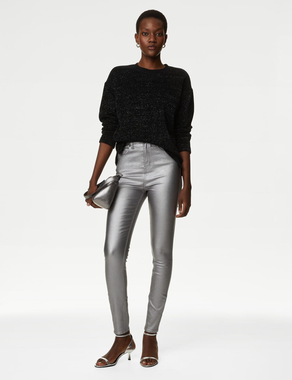 Ivy Coated High Waisted Skinny Jeans image 3
