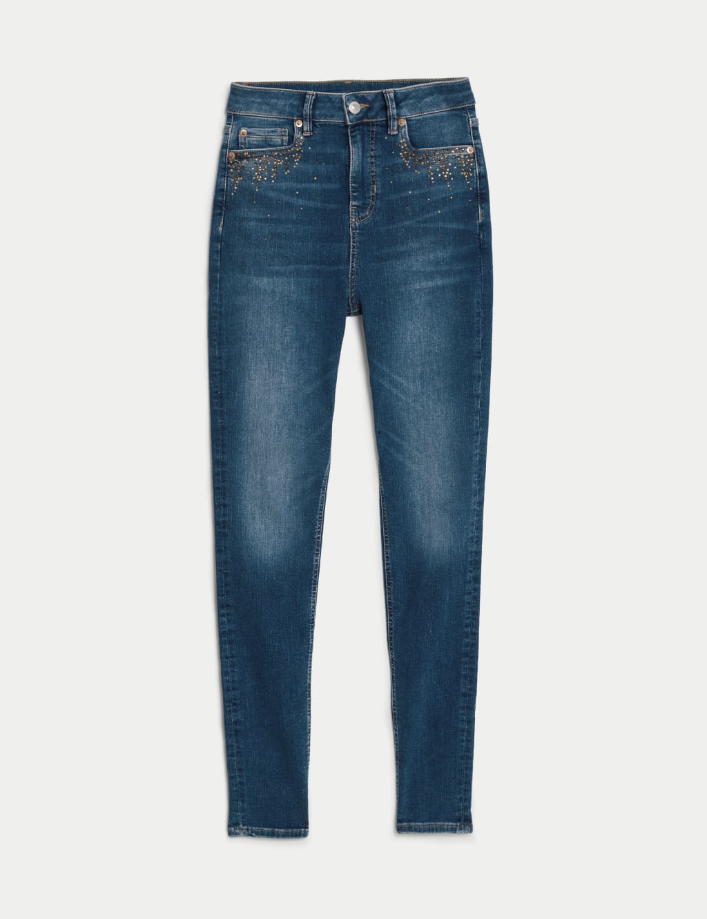 Ivy High Waisted Embellished Skinny Jeans image 2
