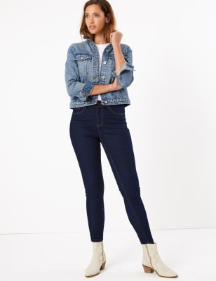 m&s jeggings navy
