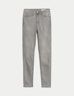 M&S Boyfriend Jeans Ankle Grazer Side High Denim Trousers Pants 6 £39