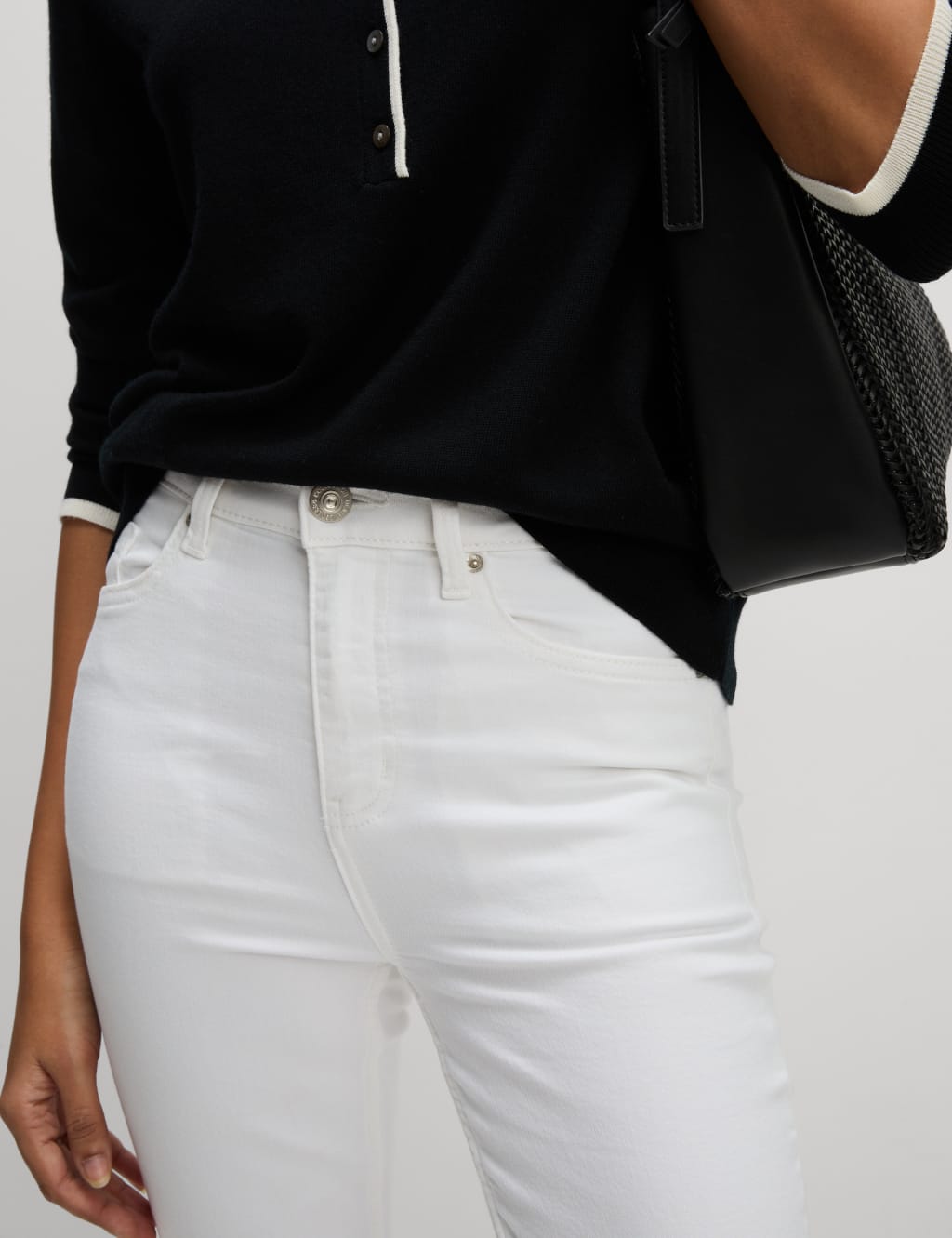 M and s white jeans cheap