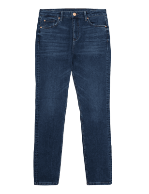 

Womens M&S Collection Schmal geschnittene Jeans „Lily“ mit Stretchanteil - Medium Indigo, Medium Indigo