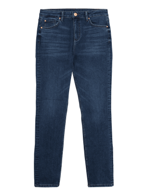 

Womens M&S Collection Lily Slim Fit Jeans with Stretch - Medium Indigo, Medium Indigo