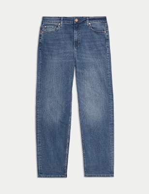 High Waisted Embellished Straight Leg Jeans, M&S Collection