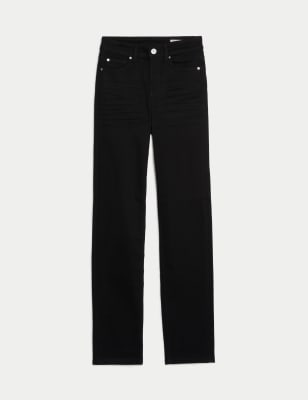 Straight Leg Black Jeans