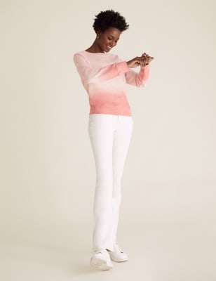 

Womens M&S Collection Bootcut-Jeans „Eva“ - Ecru, Ecru