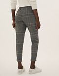 Checked Tapered Joggers