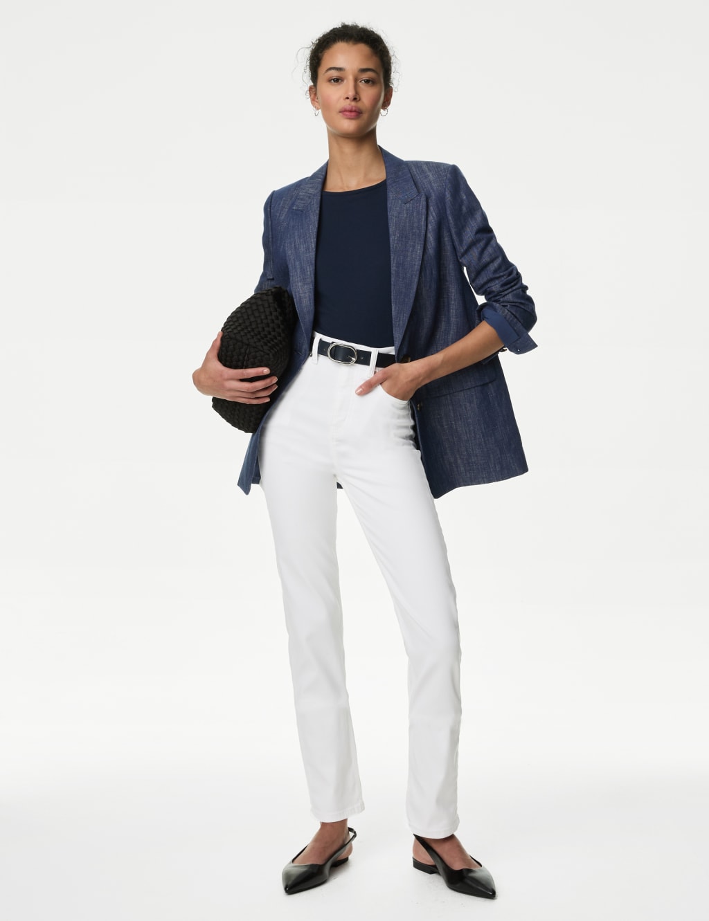 M and s white jeans cheap