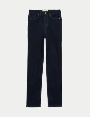 High Waisted Straight Leg Jeans