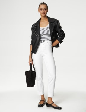 M&s white hot sale jeggings